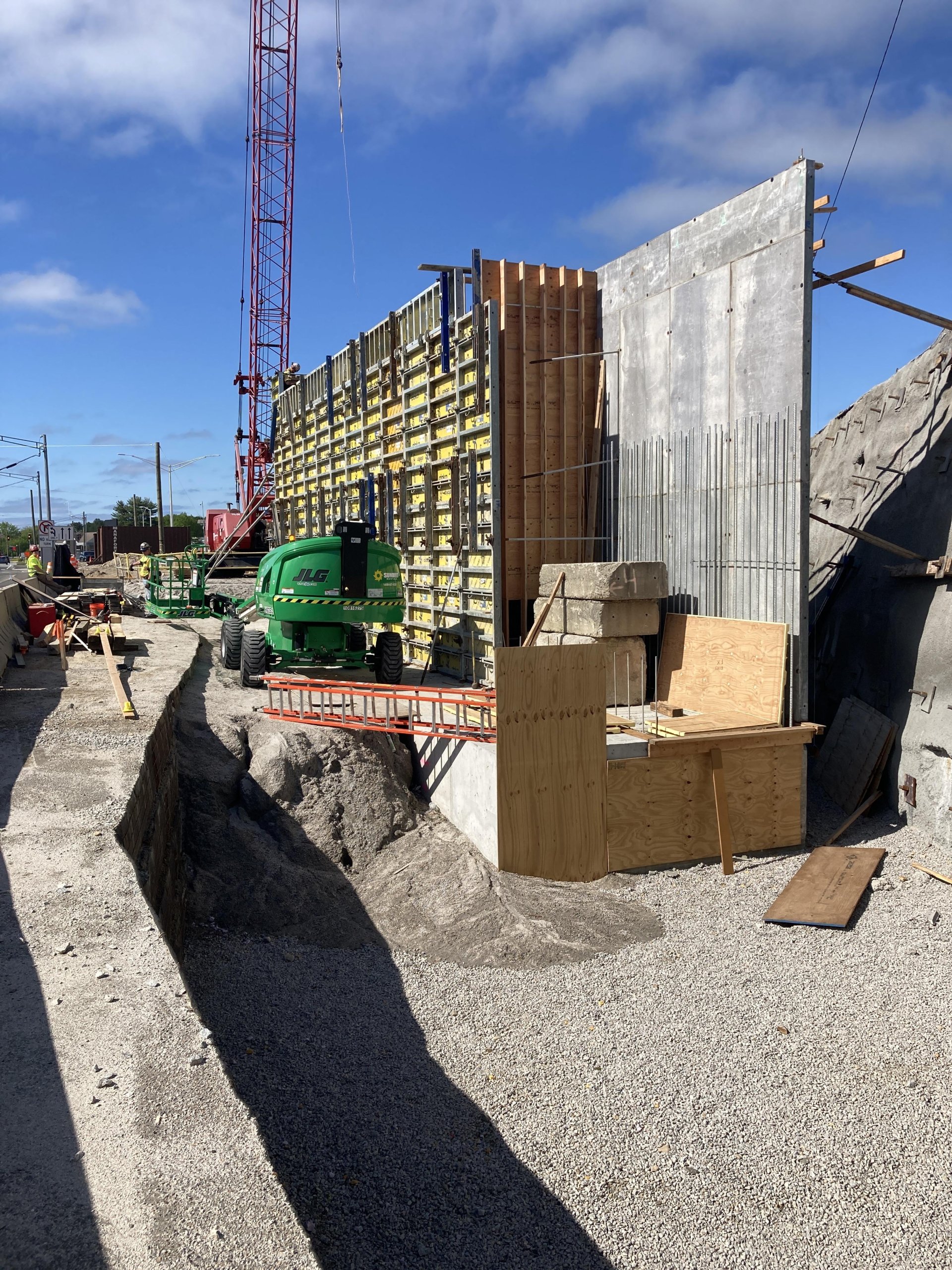 Bridge 250 Abutment 1 - Stem Formwork